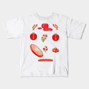 Tomato Shirt Fruit Shirt Botanical Kids T-Shirt